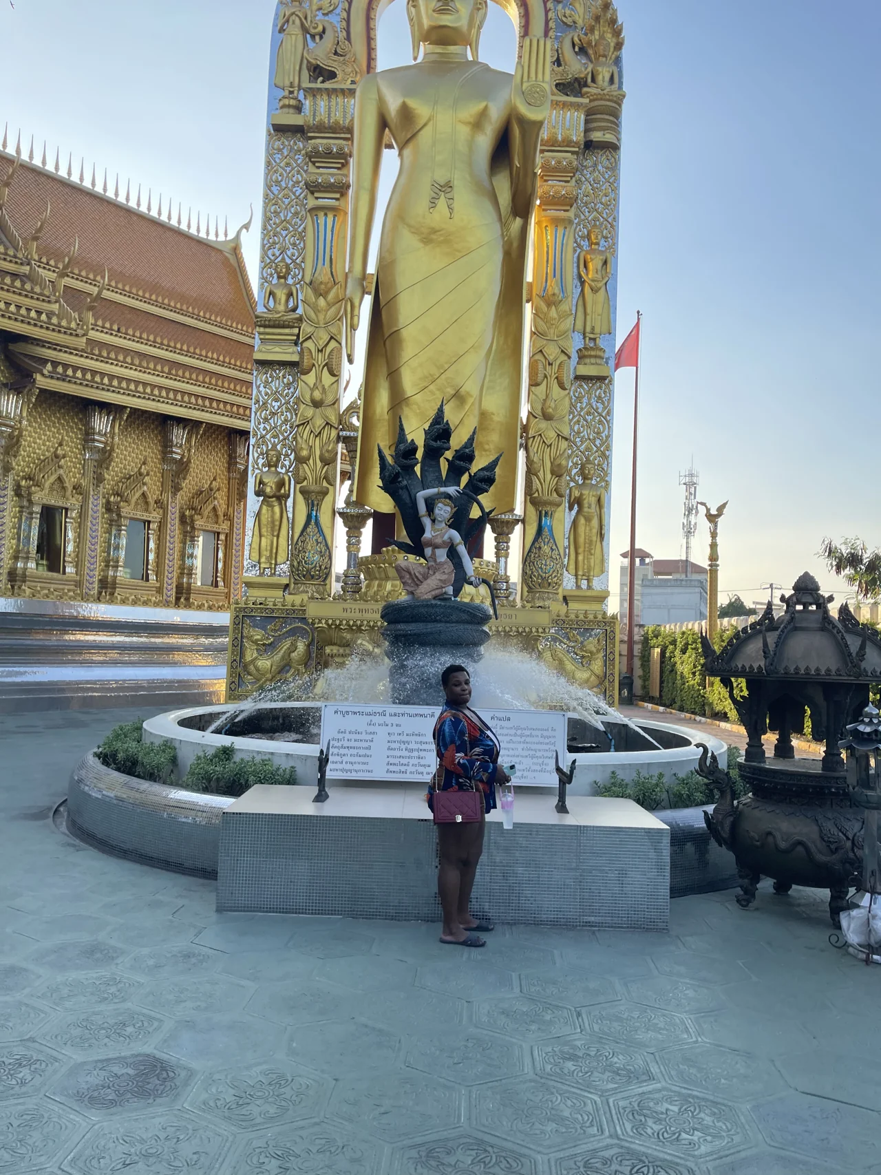 Exploring a grand temple